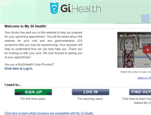 Tablet Screenshot of mygihealth.org